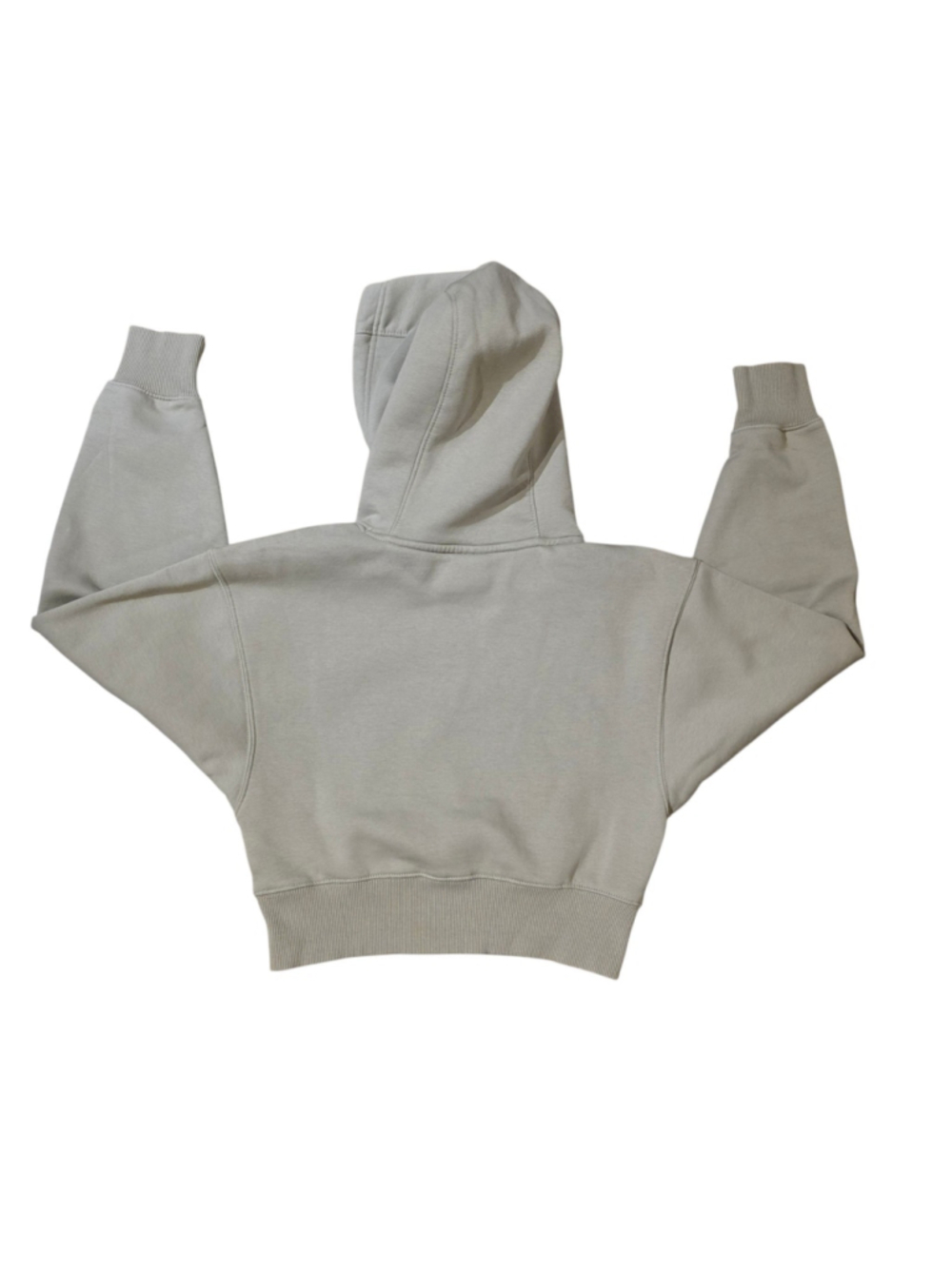 Raw Gear cropped hoodie sweatshirt Beige Size Small gorpcore minimalist earthy - Picture 2 of 8